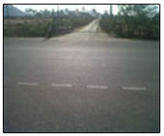 Connecting road to the project from NH-7