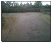 Connecting road to the project from NH-7